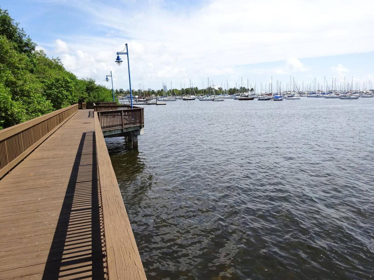 Ocean View Balcony Steps From Restaurants, Peacock Park & Marina Villa Miami Exteriör bild